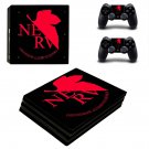 NERV decal skin sticker for PS4 Pro console and controllers