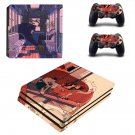 Cartoon decal skin sticker for PS4 Pro console and controllers