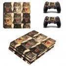 Tiger face decal skin sticker for PS4 Pro console and controllers