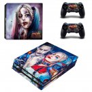 Harley Quinn decal skin sticker for PS4 Pro console and controllers