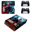 Resident Evil 2 decal skin sticker for PS4 Pro console and controllers