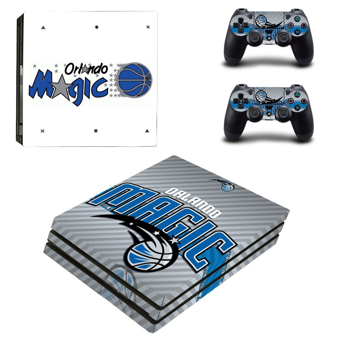 Orlando Magic decal skin sticker for PS4 Pro console and controllers