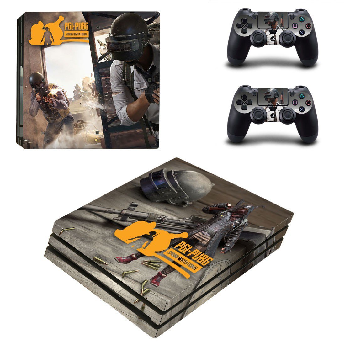 Playerunknown's Battlegrounds decal skin sticker for PS4 Pro console and controllers