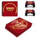 Spyro The Dragon decal skin sticker for PS4 Pro console and controllers