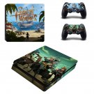 Sea of Thieves decal skin sticker for PS4 Slim console and controllers