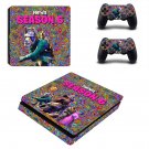 Fortnite decal skin sticker for PS4 Slim console and controllers