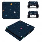 Space Clipart decal skin sticker for PS4 Slim console and controllers
