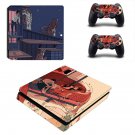 Cartoon decal skin sticker for PS4 Slim console and controllers