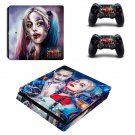 Harley Quinn decal skin sticker for PS4 Slim console and controllers