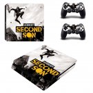Second Son decal skin sticker for PS4 Slim console and controllers