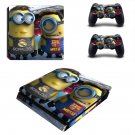 Minions decal skin sticker for PS4 Slim console and controllers