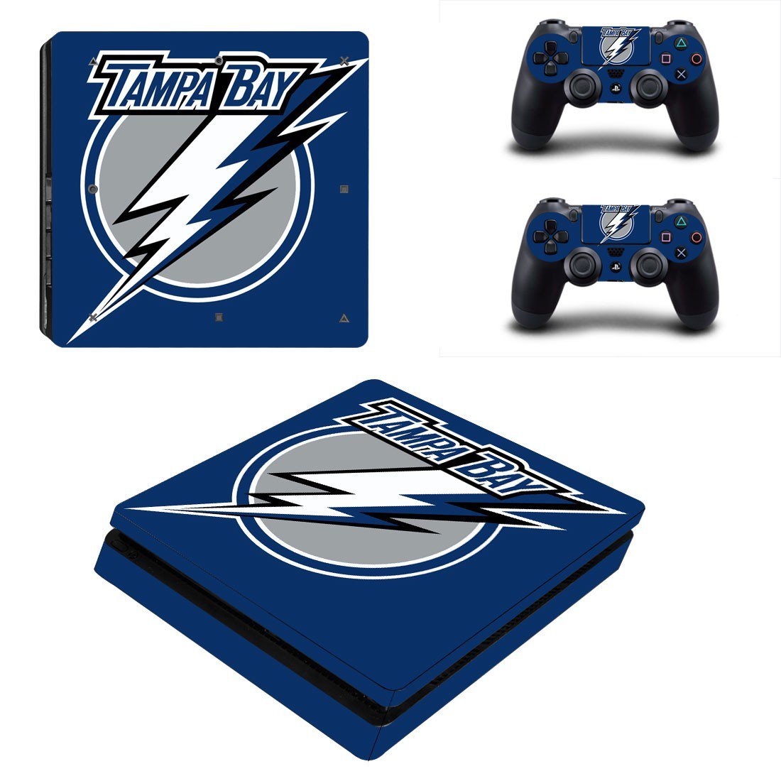 Tampa Bay decal skin sticker for PS4 Slim console and controllers