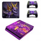 Spyro decal skin sticker for PS4 Slim console and controllers