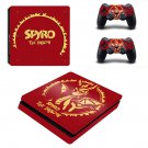 Spyro The Dragon decal skin sticker for PS4 Slim console and controllers
