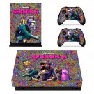 Fortnite decal skin sticker for Xbox One X console and controllers