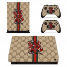 Snake anime decal skin sticker for Xbox One X console and controllers