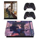 Cartoon decal skin sticker for Xbox One X console and controllers