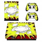 Abstract Retro Burst decal skin sticker for Xbox One X console and controllers