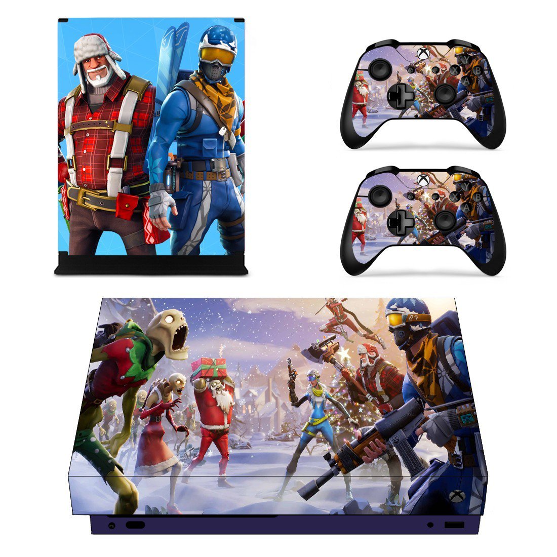 Fortnite decal skin sticker for Xbox One X console and controllers