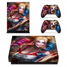 Harley Quinn decal skin sticker for Xbox One X console and controllers