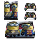 Minions decal skin sticker for Xbox One X console and controllers