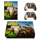 Fortnite battle royale decal skin sticker for Xbox One X console and controllers