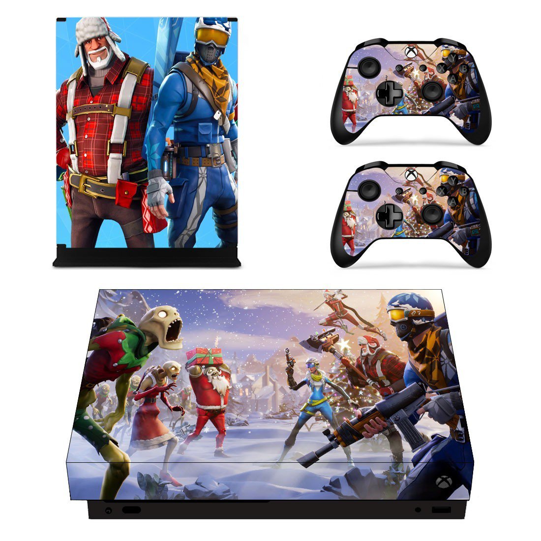 Fortnite horde bash decal skin sticker for Xbox One X console and controllers