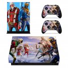 Fortnite horde bash decal skin sticker for Xbox One X console and controllers