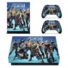 Fortnite decal skin sticker for Xbox One X console and controllers