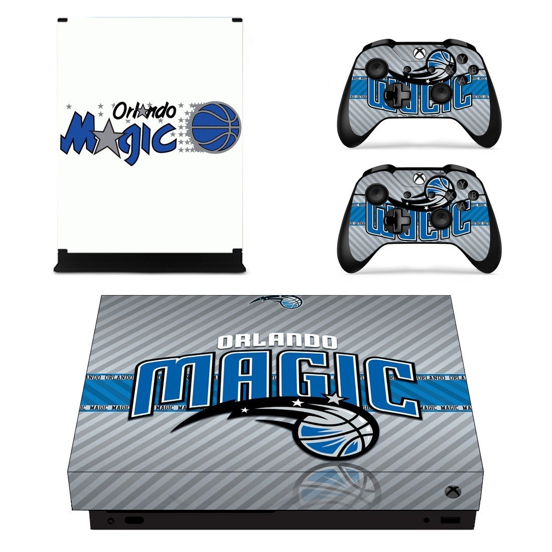 Orlando Magic decal skin sticker for Xbox One X console and controllers