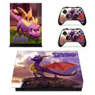 Spyro decal skin sticker for Xbox One X console and controllers