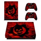 Gears of War 3 decal skin sticker for Xbox One X console and controllers