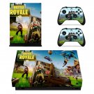 Fortnite battle royale decal skin sticker for Xbox One X console and controllers