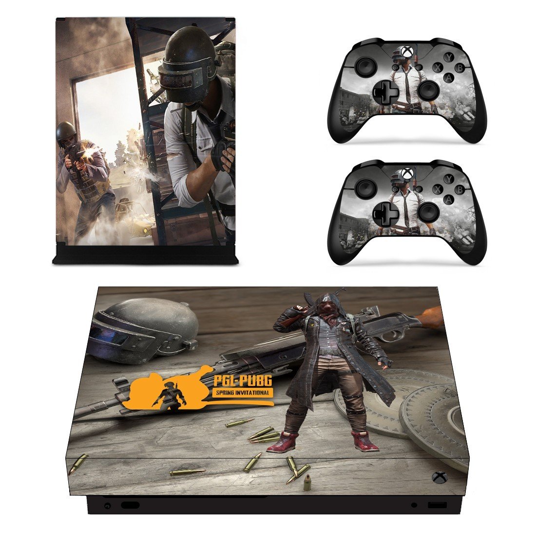 Playerunknown's Battlegrounds decal skin sticker for Xbox One X console and controllers