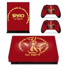 Spyro The Dragon decal skin sticker for Xbox One X console and controllers
