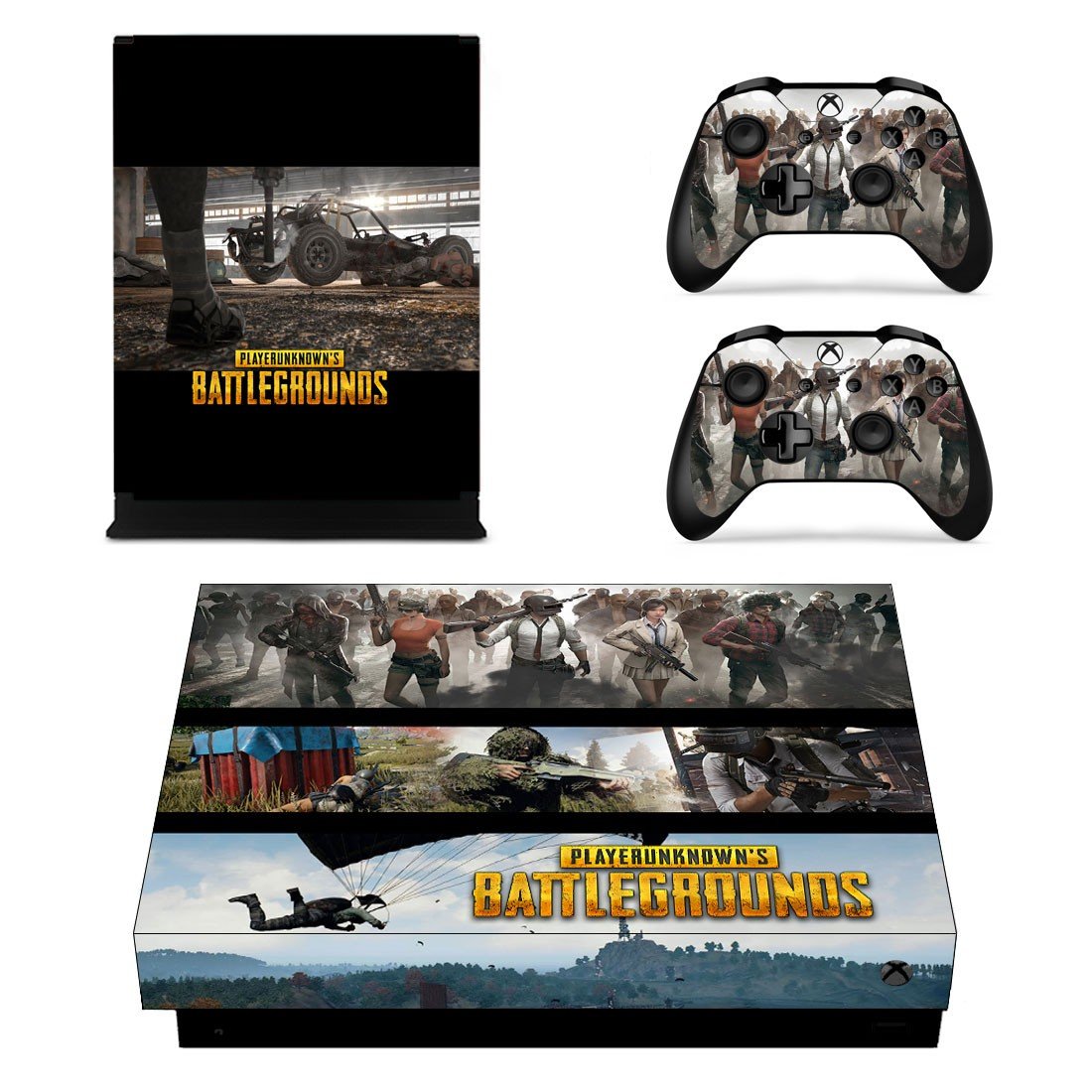 Playerunknown's Battlegrounds decal skin sticker for Xbox One X console and controllers