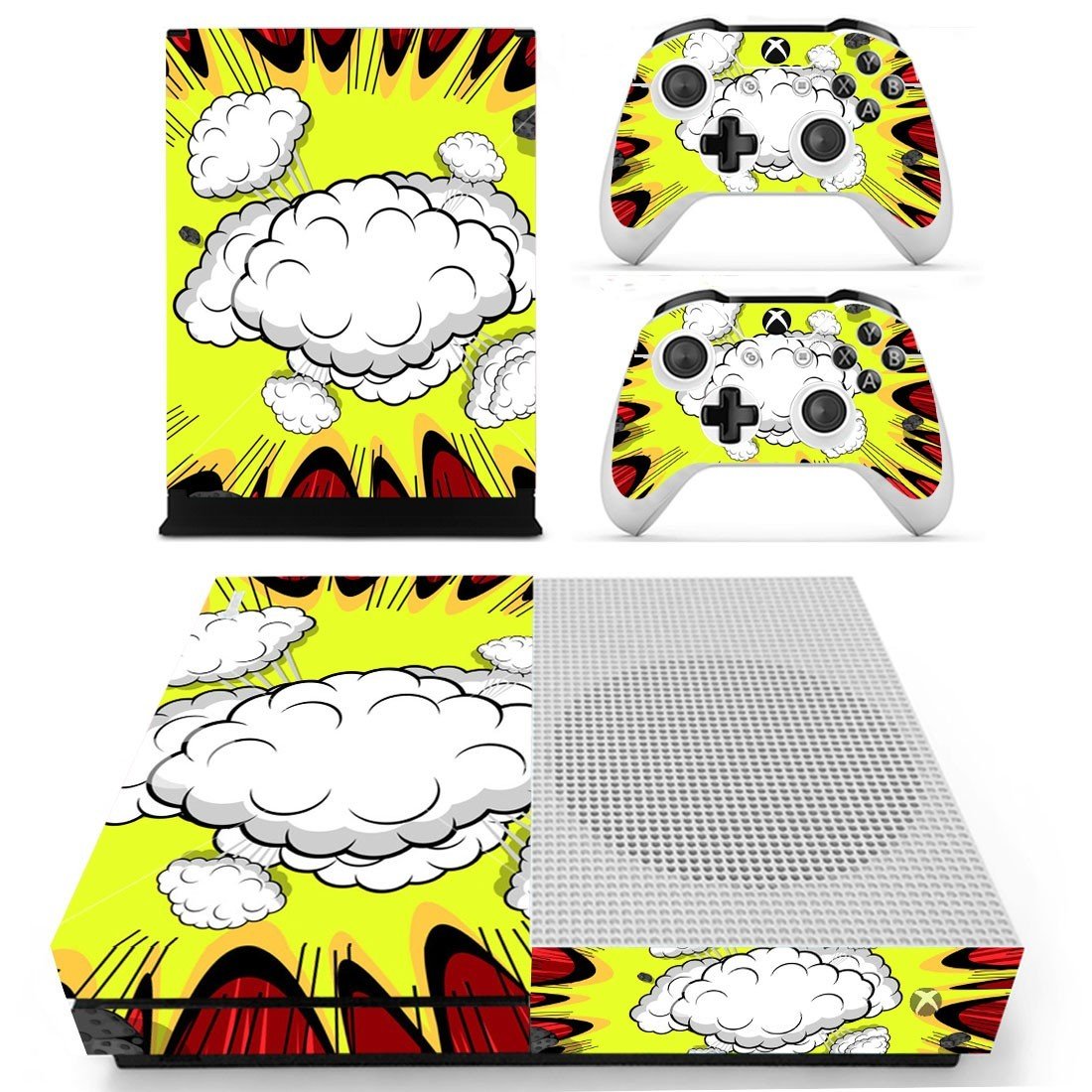 blank comic book  decal skin sticker for Xbox One S console and controllers