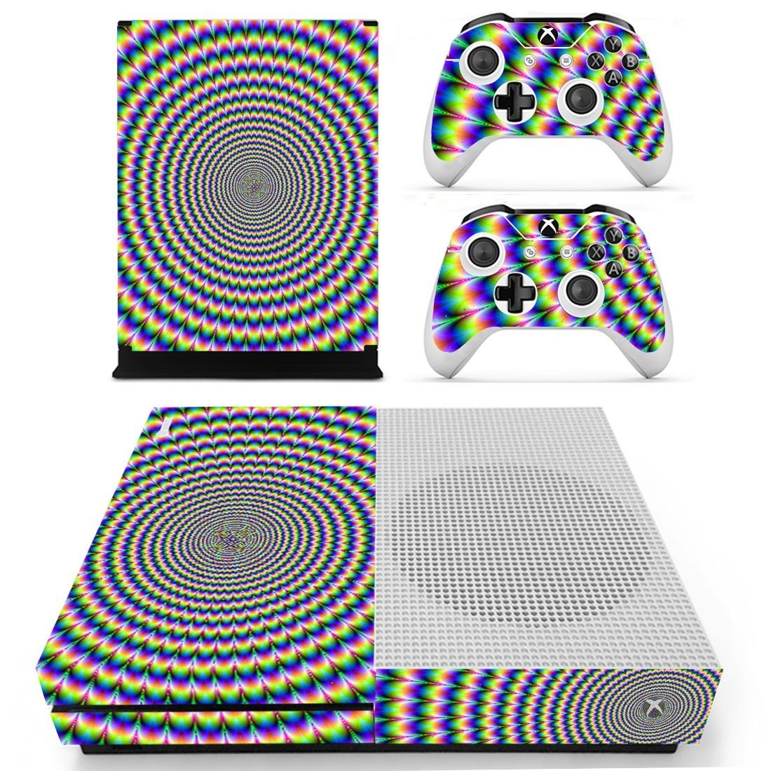 Abstraction decal skin sticker for Xbox One S console and controllers