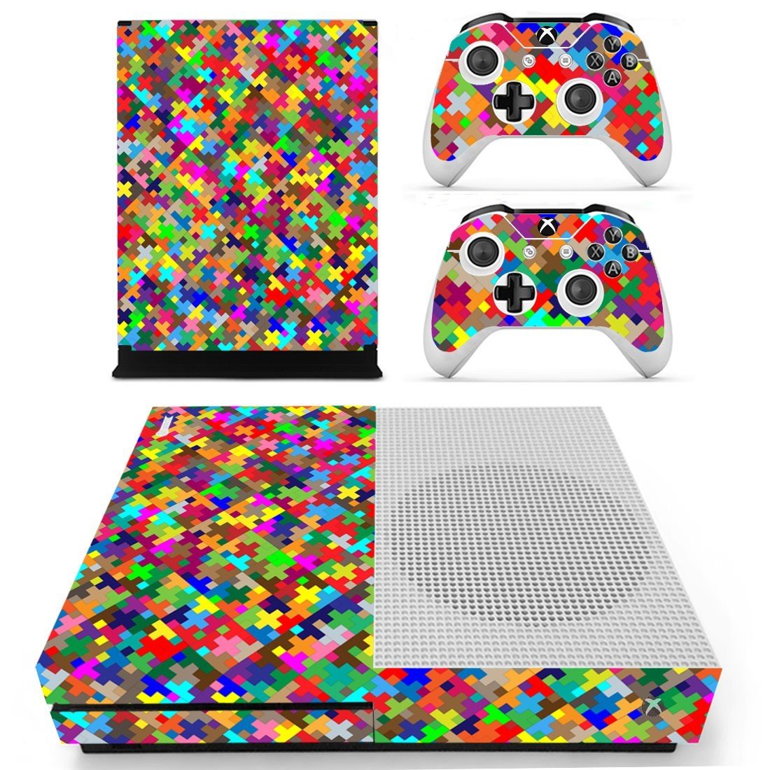 Abstraction decal skin sticker for Xbox One S console and controllers