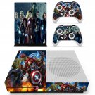 Super Heroes decal skin sticker for Xbox One S console and controllers
