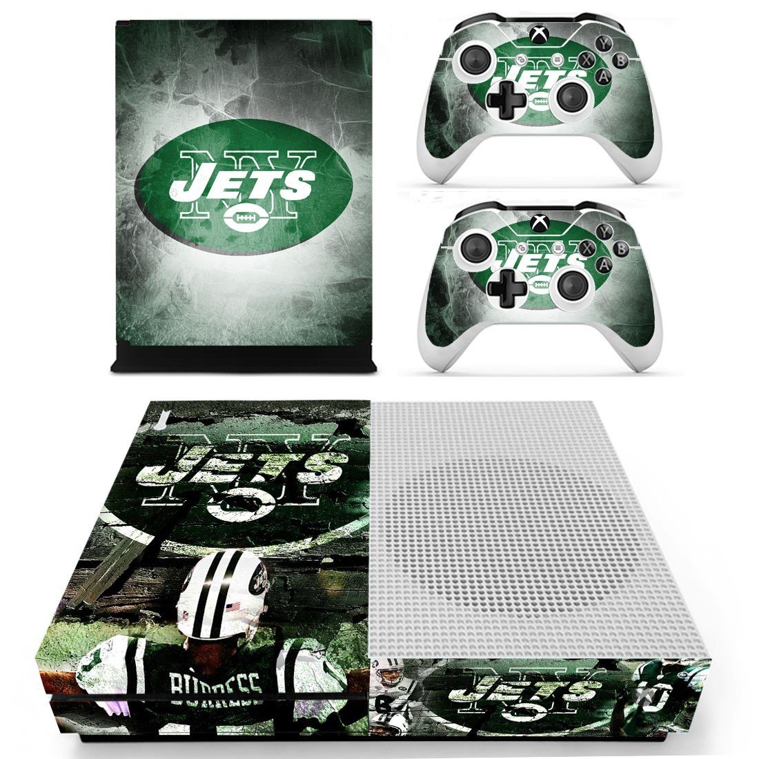 Newyork Jets decal skin sticker for Xbox One S console and controllers