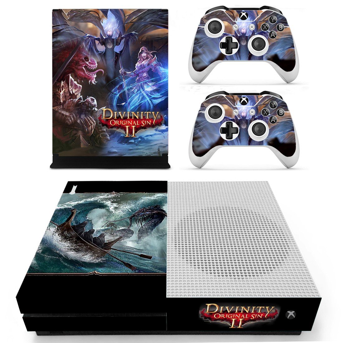 Divinity Original Sin 2 decal skin sticker for Xbox One S console and controllers