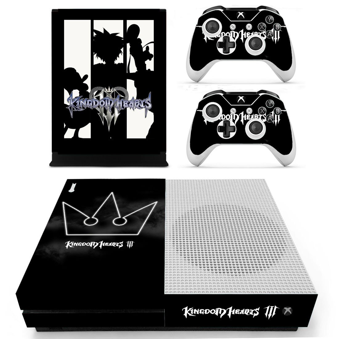 Kingdom Hearts 3 decal skin sticker for Xbox One S console and controllers