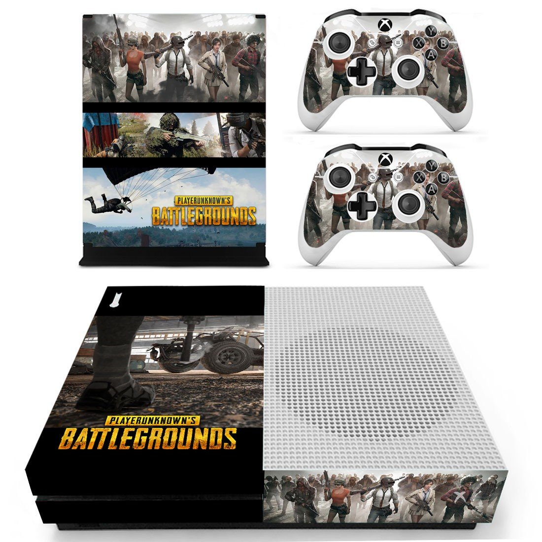 Playerunknown's Battlegrounds decal skin sticker for Xbox One S console and controllers