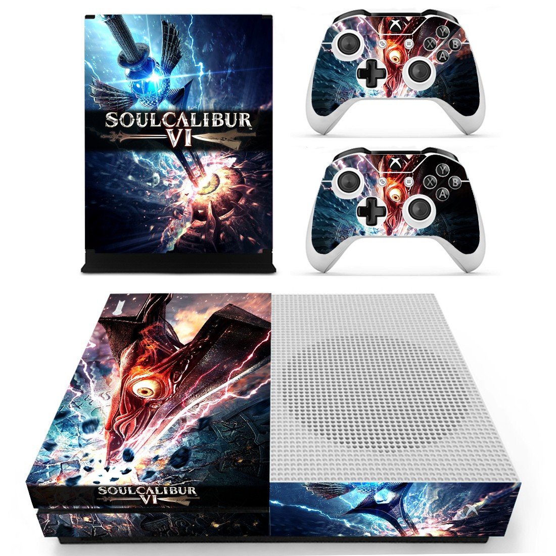 Soulcalibur 6 decal skin sticker for Xbox One S console and controllers