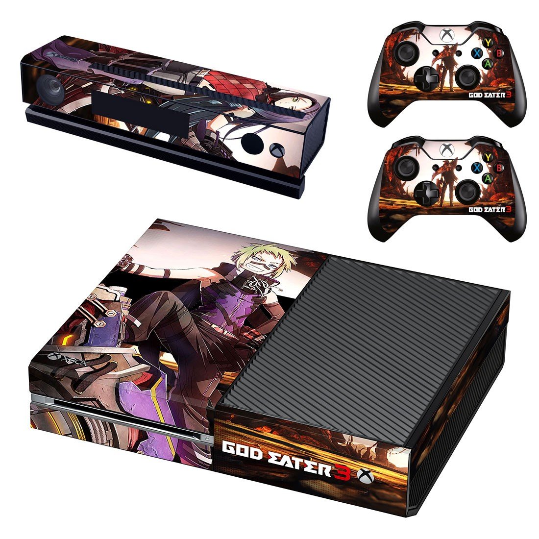 God Eater 3 decal skin sticker for Xbox One console and controllers