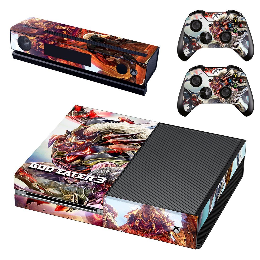 God Eater 3 decal skin sticker for Xbox One console and controllers