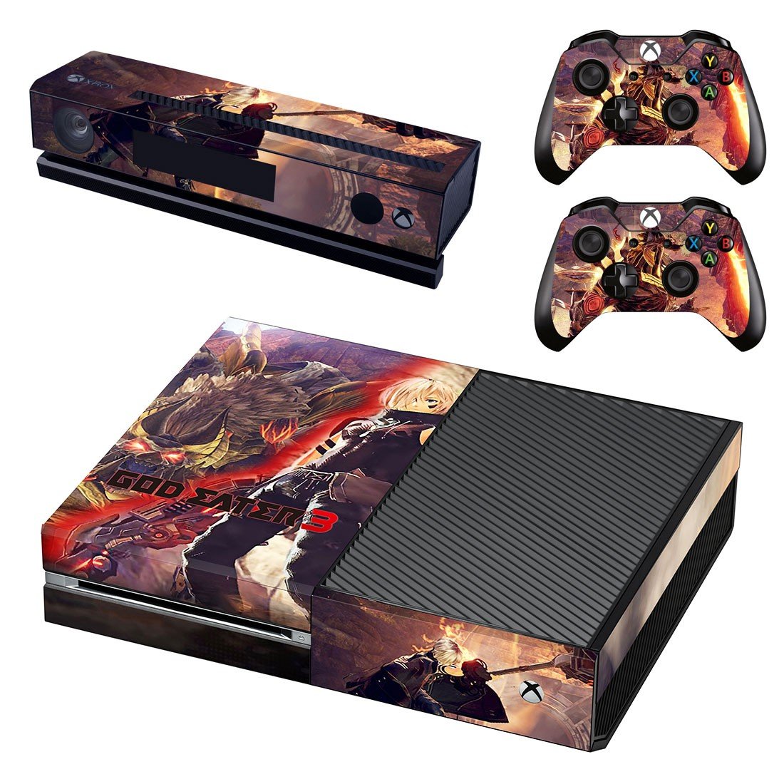 God Eater 3 decal skin sticker for Xbox One console and controllers