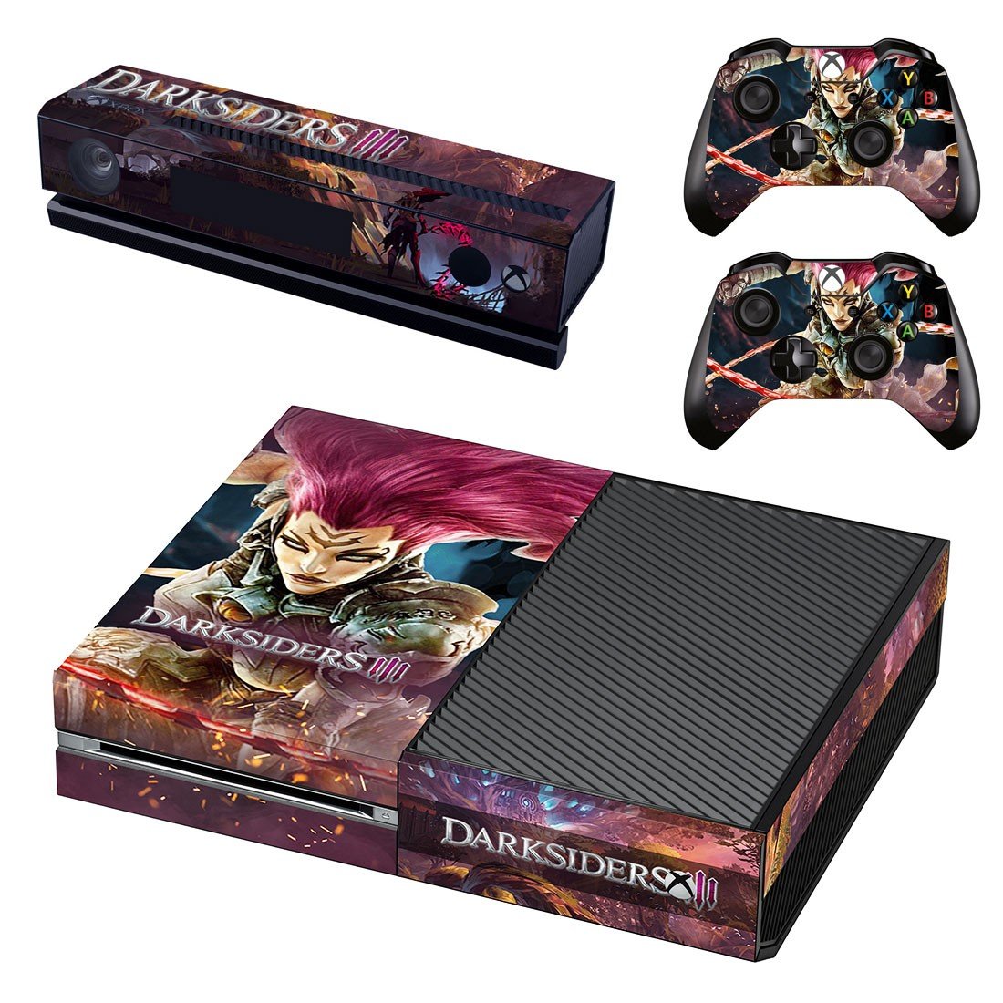 Darksiders 3 decal skin sticker for Xbox One console and controllers