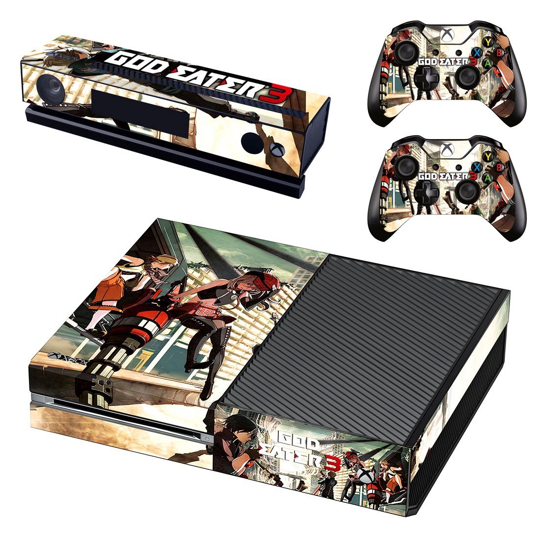 God Eater 3 decal skin sticker for Xbox One console and controllers
